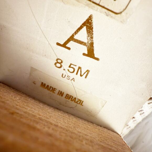 ANTHROPOLOGIE | Blaire Mules Laser Cut Perforated Slide-on Booties Heel | 8.5 - Picture 6 of 9